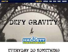 Tablet Screenshot of ajhackett.com